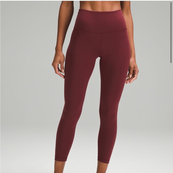 lululemon athletica Pants - Lululemon Wunder Under Legging Red Merlot High Rise Luxtreme